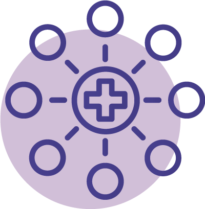 broad network of hospitals and specialists